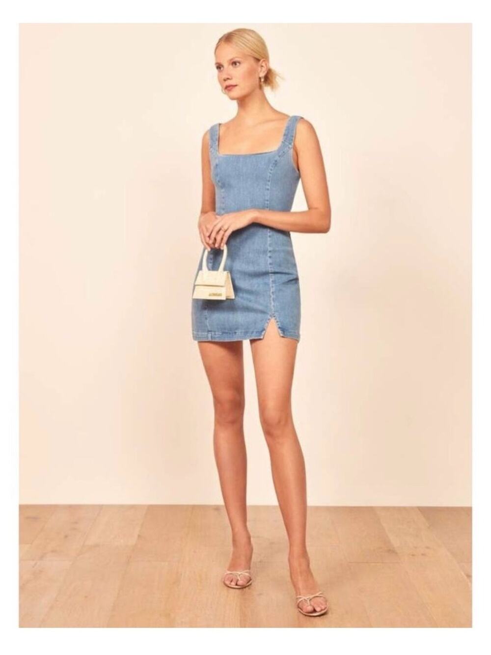 Reformation Jeans Mark Mini Dress in Barbados Denim Size 10